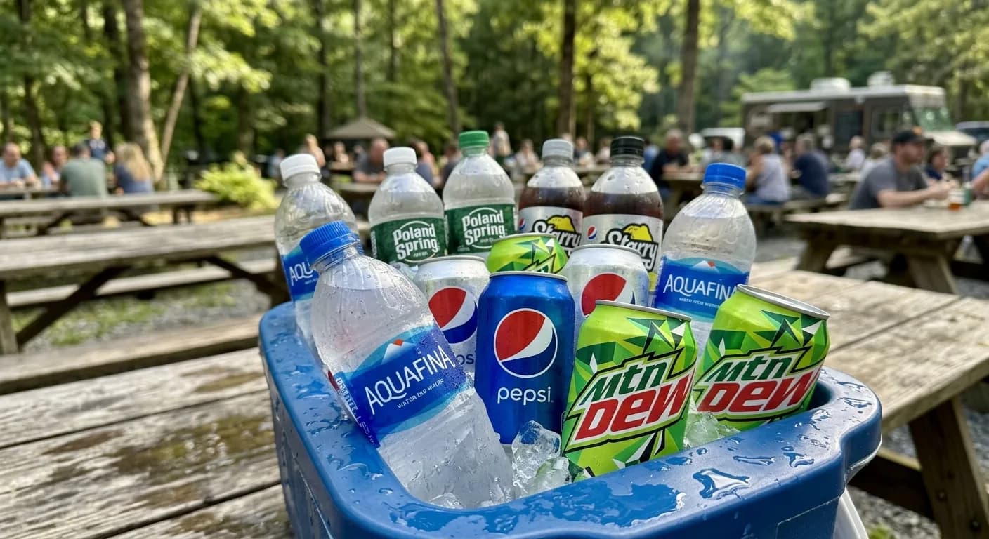 Drinks from Mama T's Rollin' Snack Shack